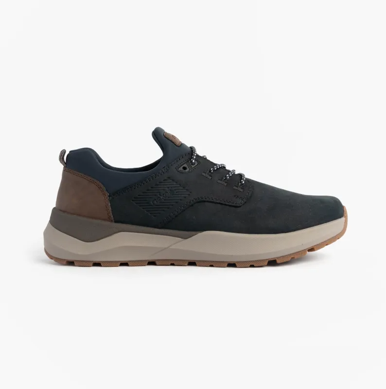 Rieker 06050-14 Mens Shoes Blue sold by Shuperb