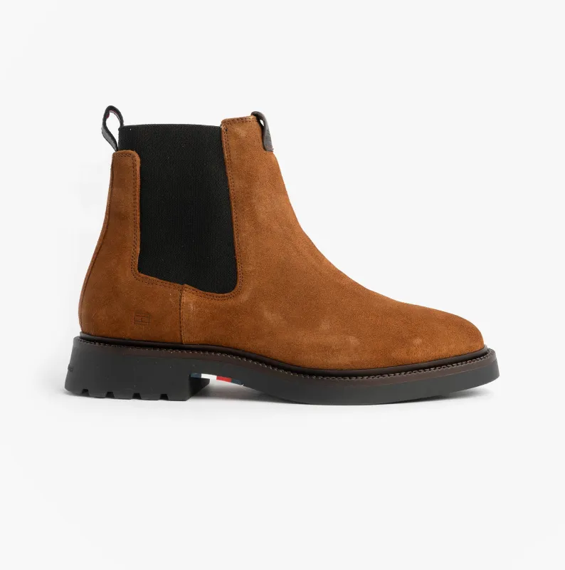 Tommy Hilfiger HILFIGER COMFORT Mens Suede Chelsea Boots Coconut Grove sold by Shuperb