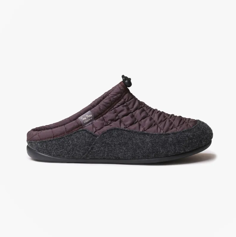 Toni Pons NADIR-UM Mens Mule Slippers Pruna Wine sold by Shuperb