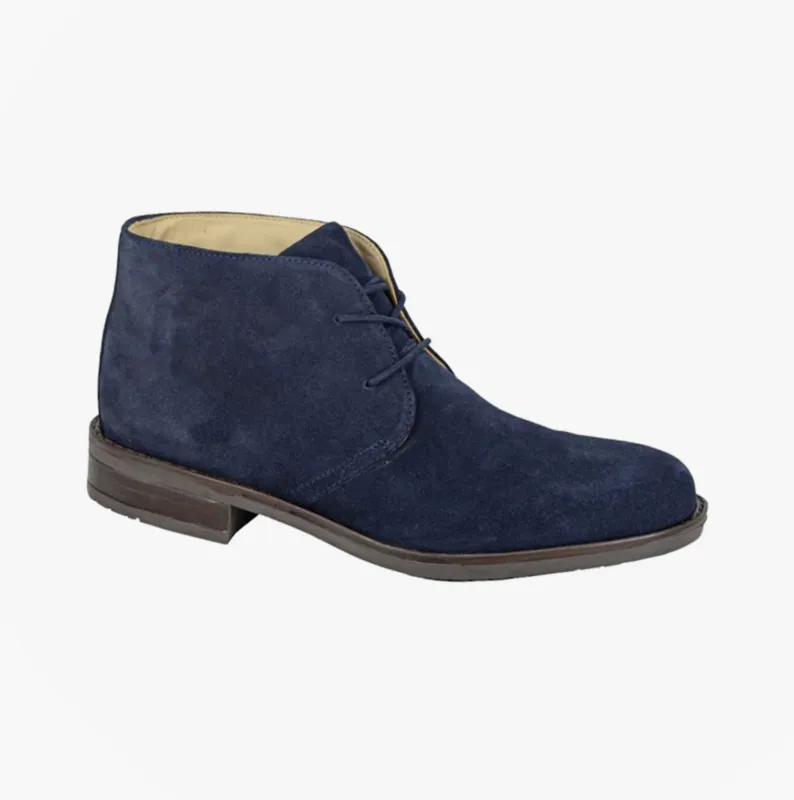 Roamers M511CS Mens 2 Eyelet Chukka Boots Navy made by Shuperb