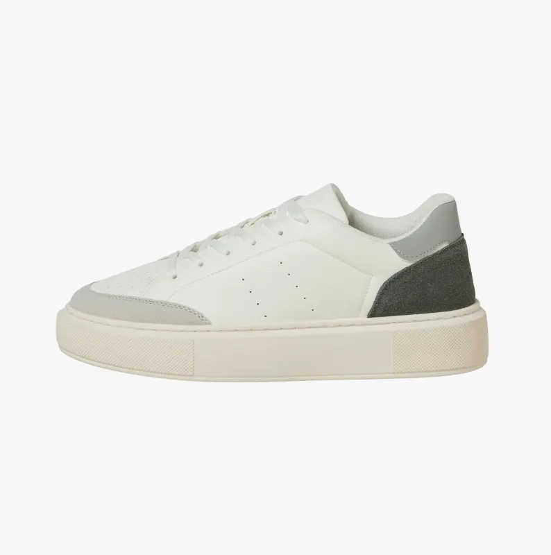 Jack & Jones ASPIRE COURT Mens Trainers White Vapour Blue/Castlerock sold by Shuperb