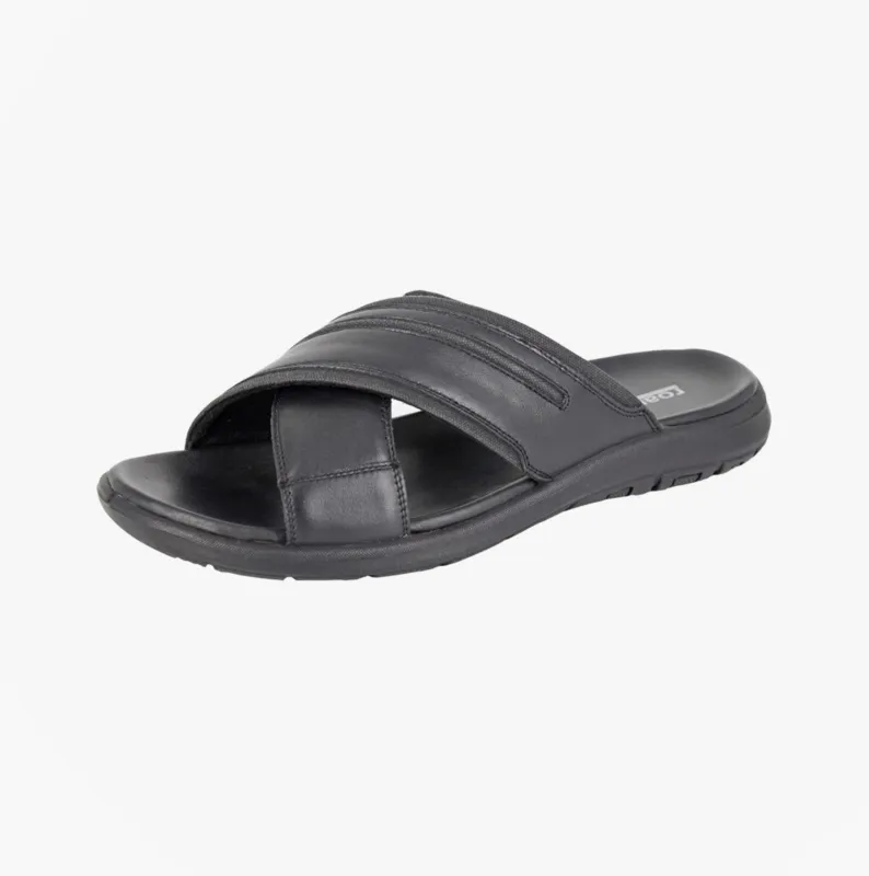 Roamers M543A Mens Sandals Black sold by Shuperb