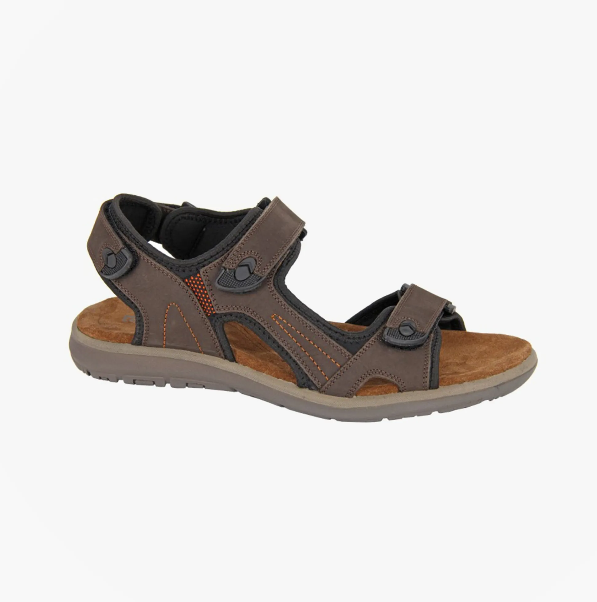 Roamers M428B Mens Sandals Brown sold by Shuperb
