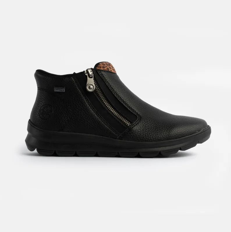 Rieker Z0059-00 Womens Boots Black made by Rieker