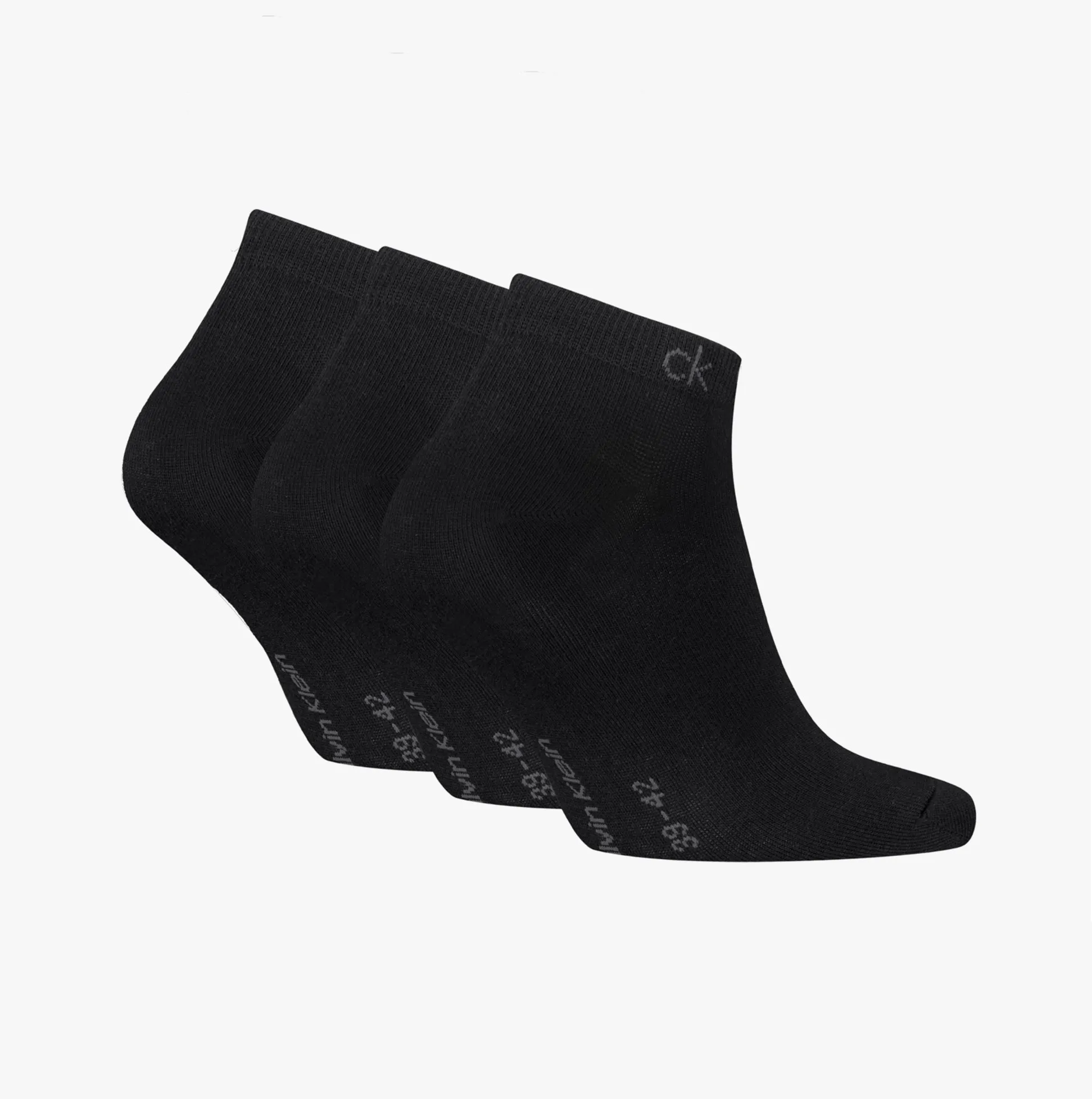 Calvin Klein 3 Pack Sneaker Mens Socks Black sold by Shuperb product image thumbnail 2