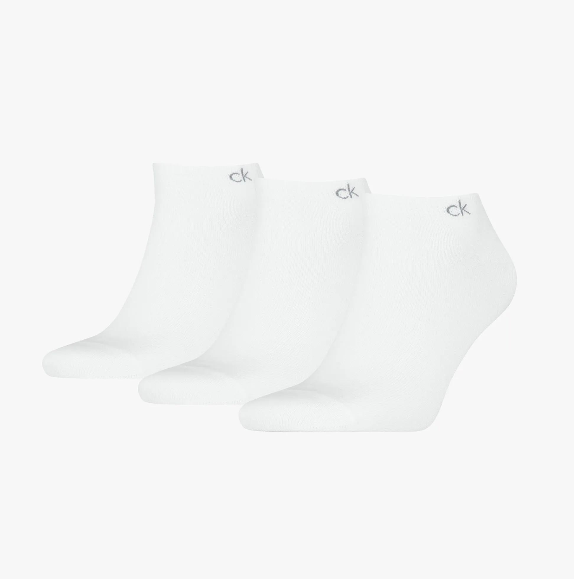 Calvin Klein 3 Pack Sneaker Mens Socks White sold by Shuperb