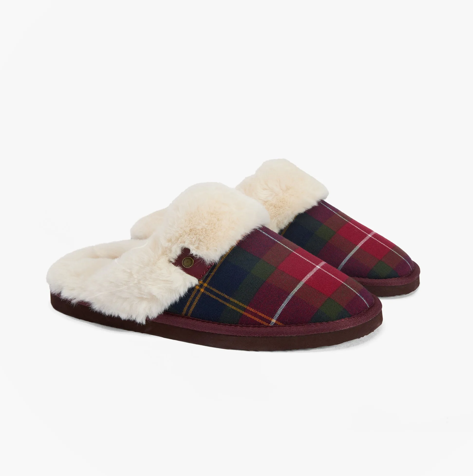 Barbour CLAUDIA Womens Mule Slippers Winterberry Tartan sold by Shuperb product image thumbnail 3