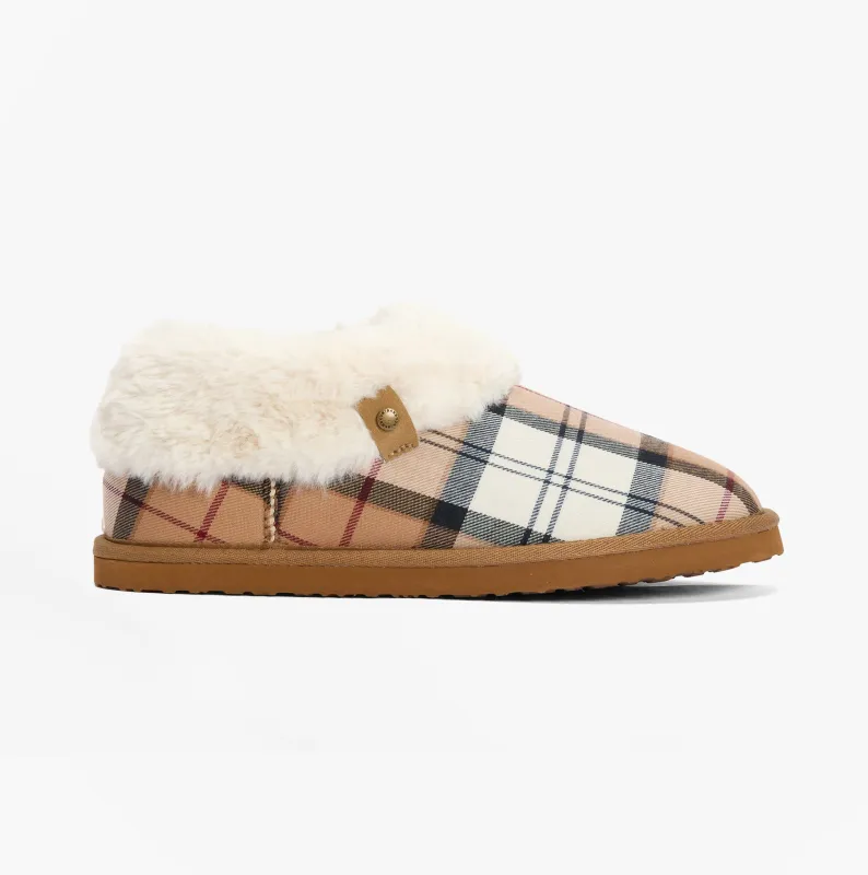 Barbour ELOISE Womens Boot Slippers Hessian Tartan sold by Shuperb