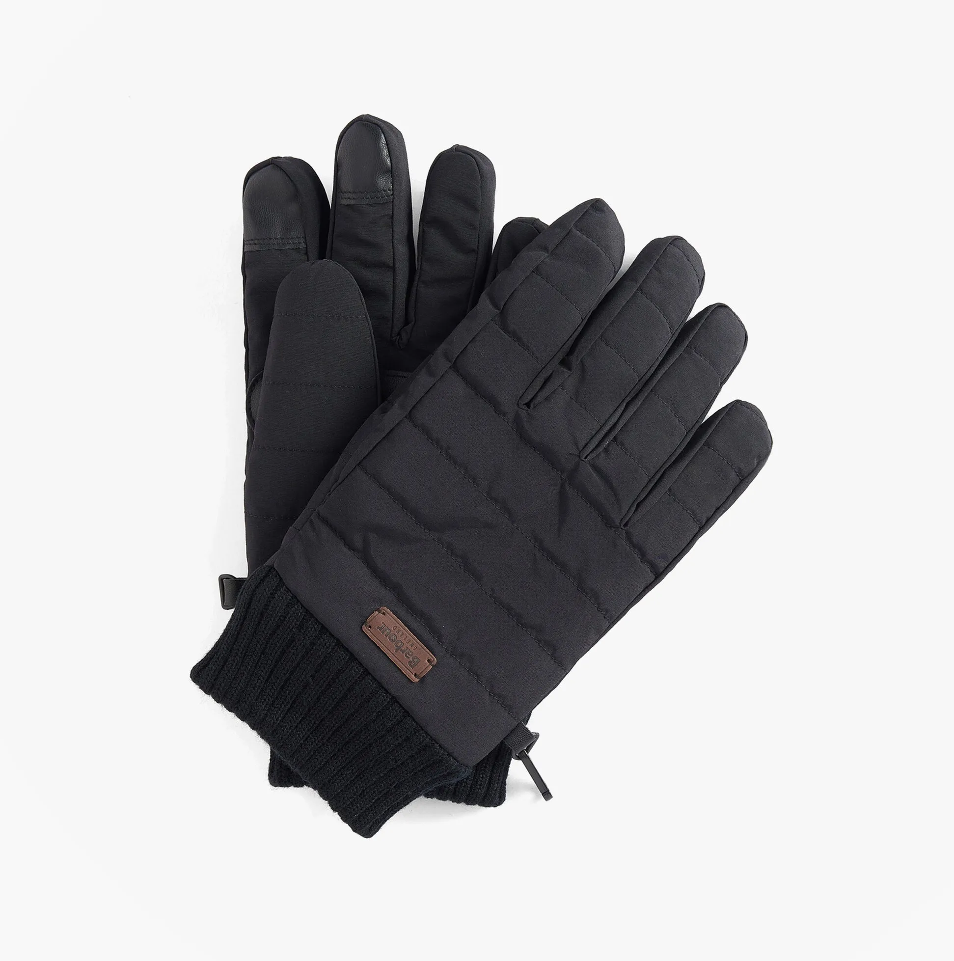 Barbour BANFF QUILTED Mens Gloves Black sold by Shuperb