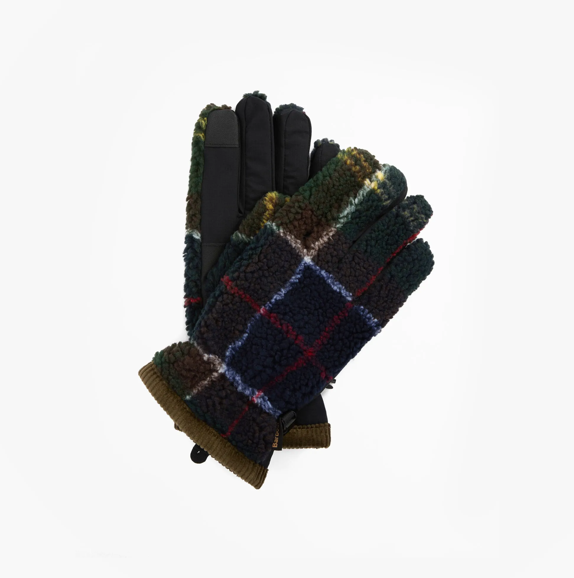 Barbour Field Tartan Mens Fleece Gloves Classic Tartan sold by Shuperb