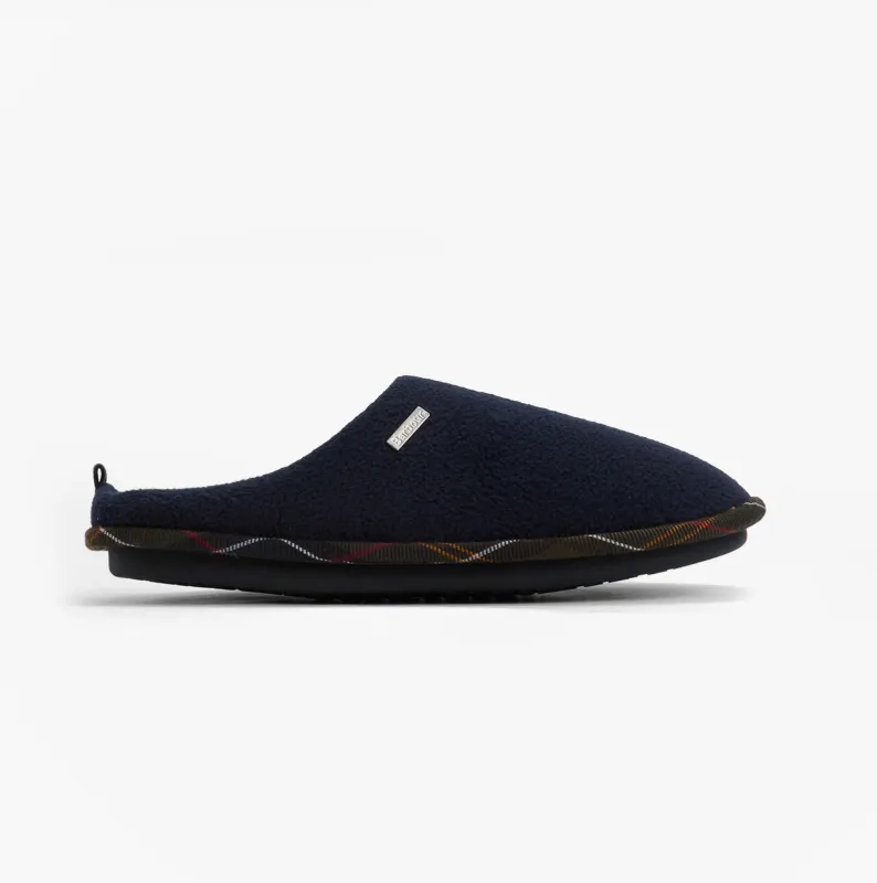 Barbour HEXHAM Mens Mule Slippers Navy sold by Shuperb