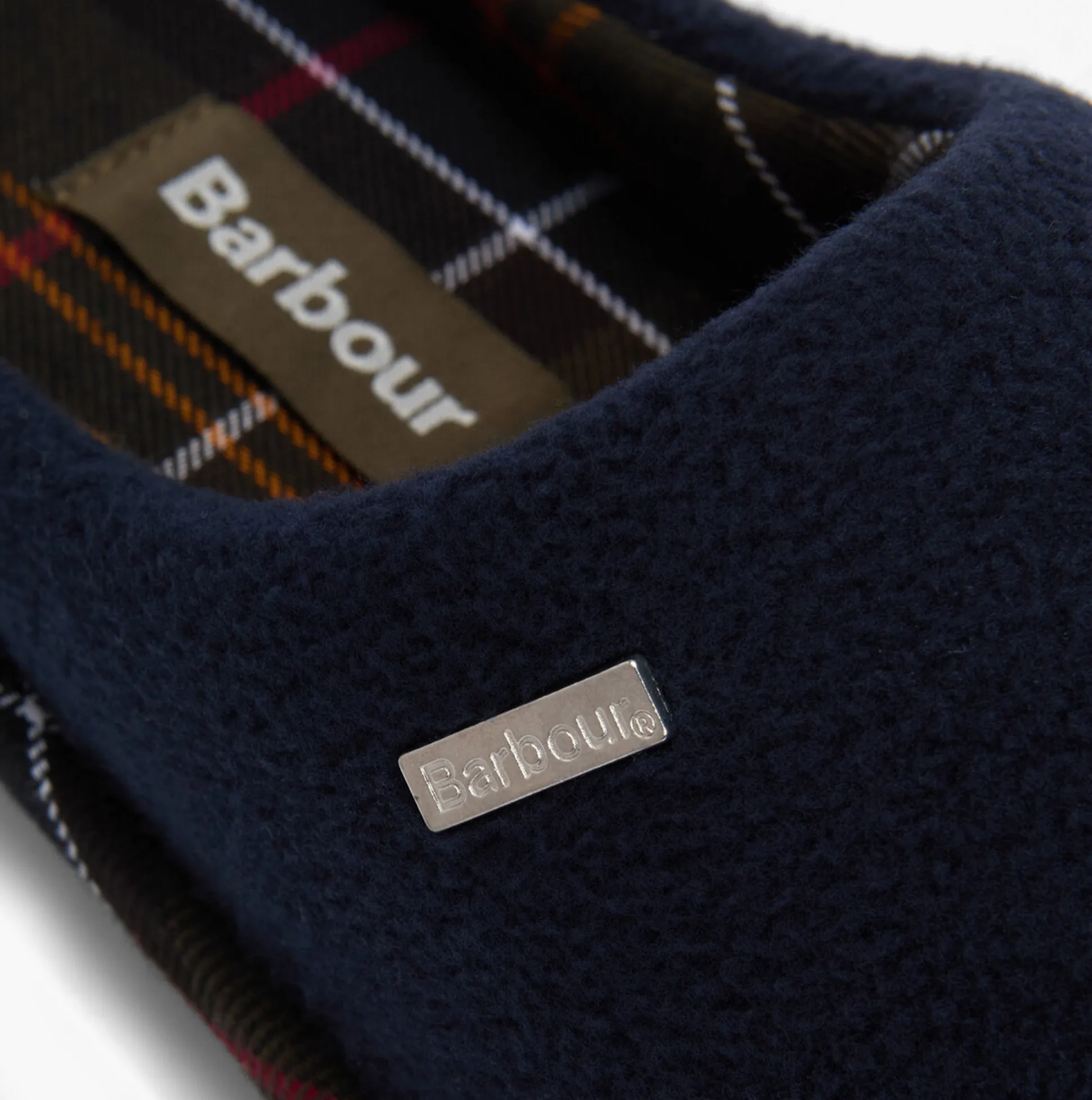 Barbour HEXHAM Mens Mule Slippers Navy sold by Shuperb product image thumbnail 5