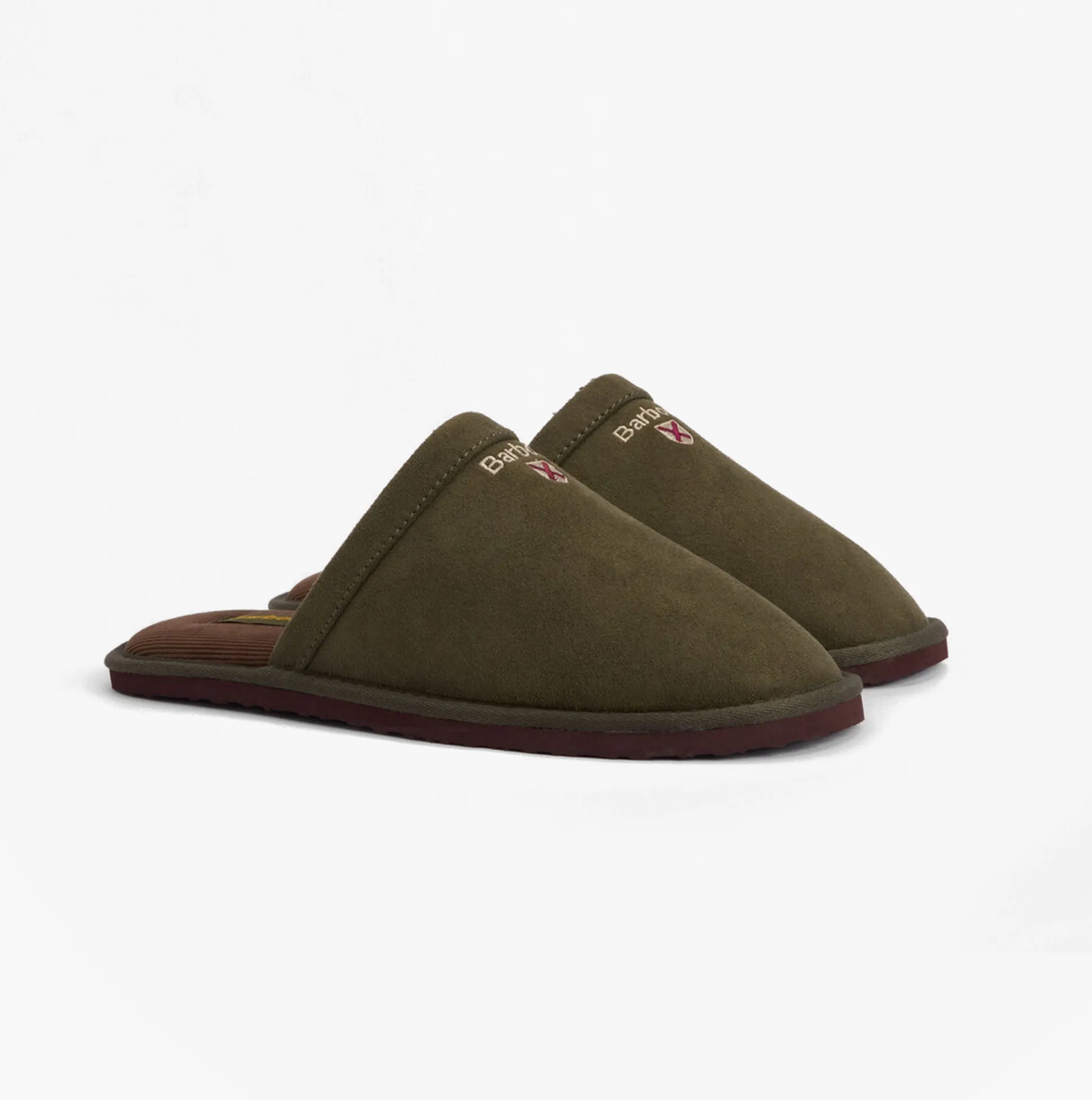Barbour EVERITT Mens Mule Slippers Olive sold by Shuperb product image thumbnail 4