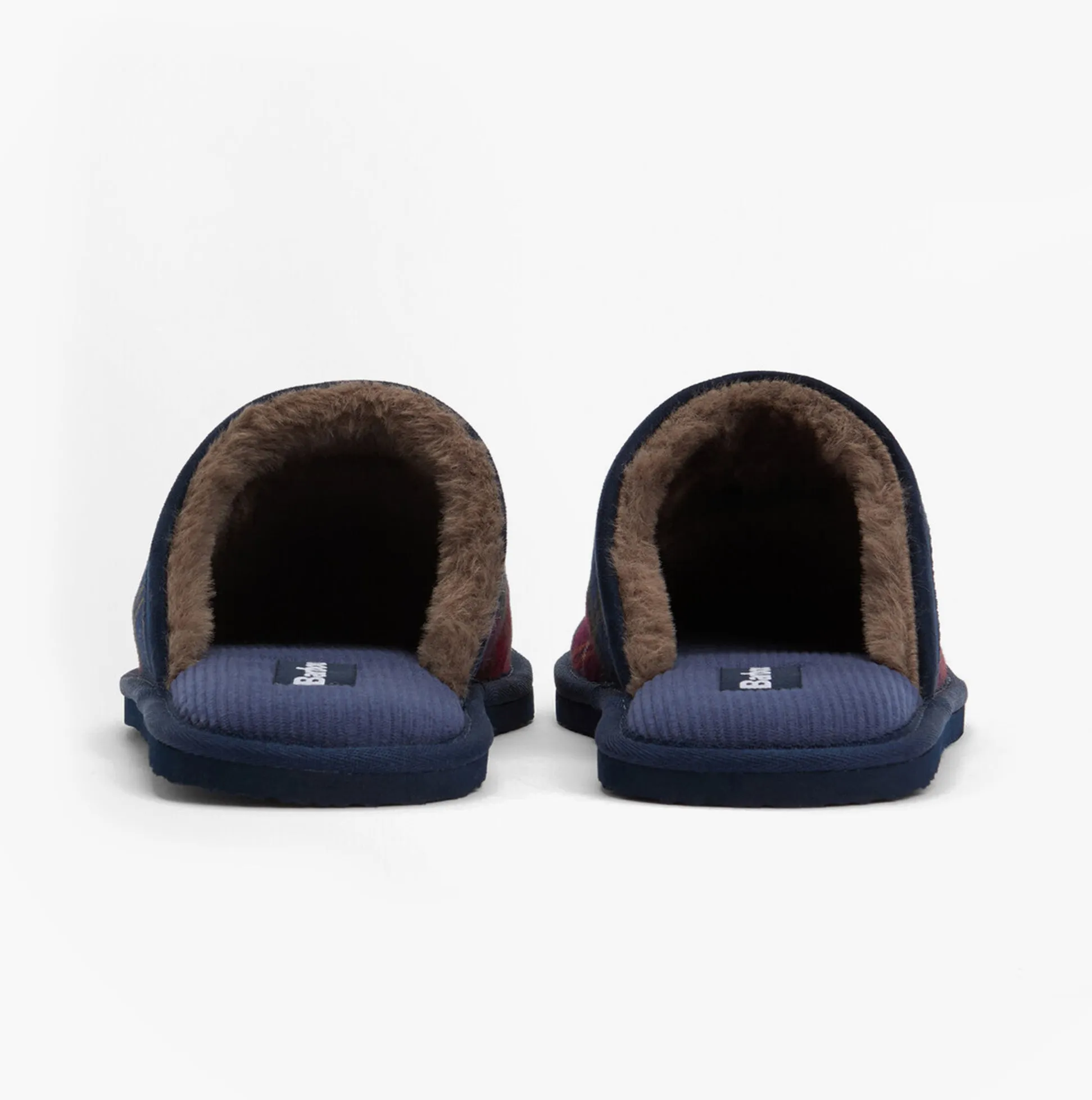 Barbour EVERITT Mens Mule Slippers Winterberry Tartan sold by Shuperb product image thumbnail 3