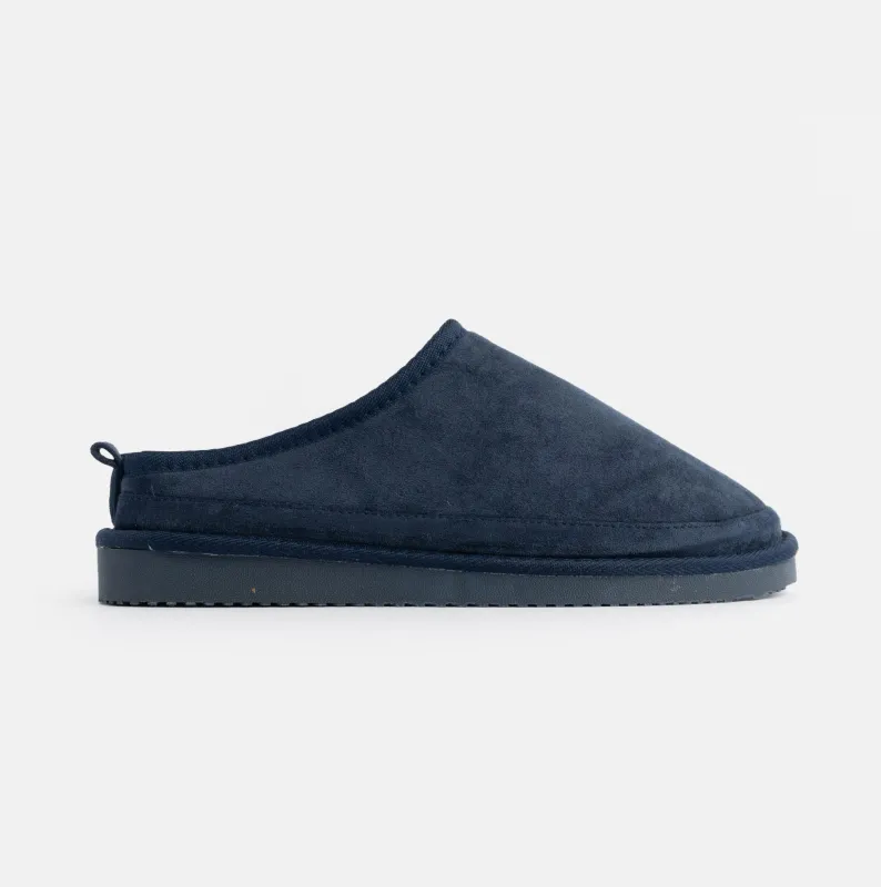 Jo & Joe KINROSS Mens Mule Slippers Navy sold by Shuperb