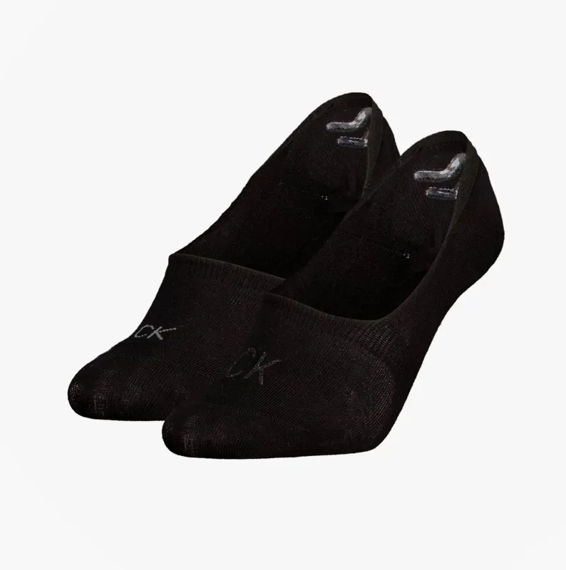 Calvin Klein 2 Pack Footie Mid Cut Womens Socks Black sold by Shuperb