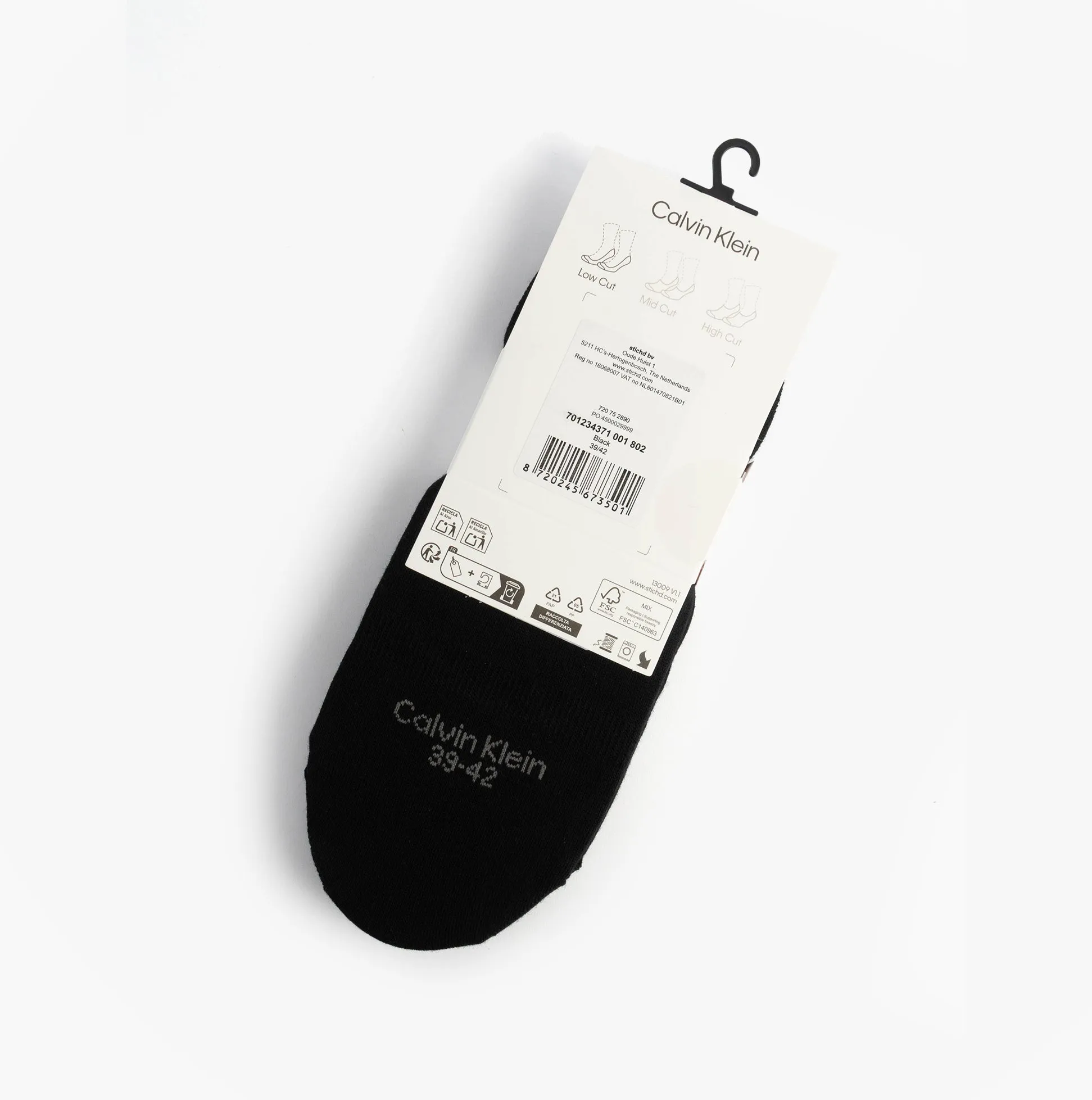 Calvin Klein 3 Pack Footie Womens Socks Black sold by Shuperb product image thumbnail 2