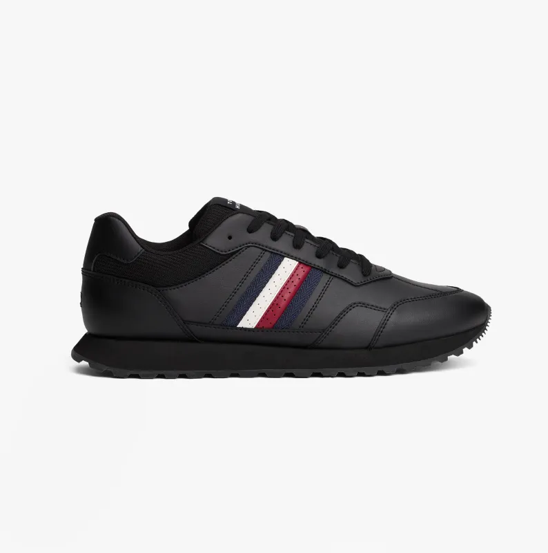 Tommy Hilfiger NEW RUNNER EVA LTH S Mens Trainers Black made by Tommy Hilfiger