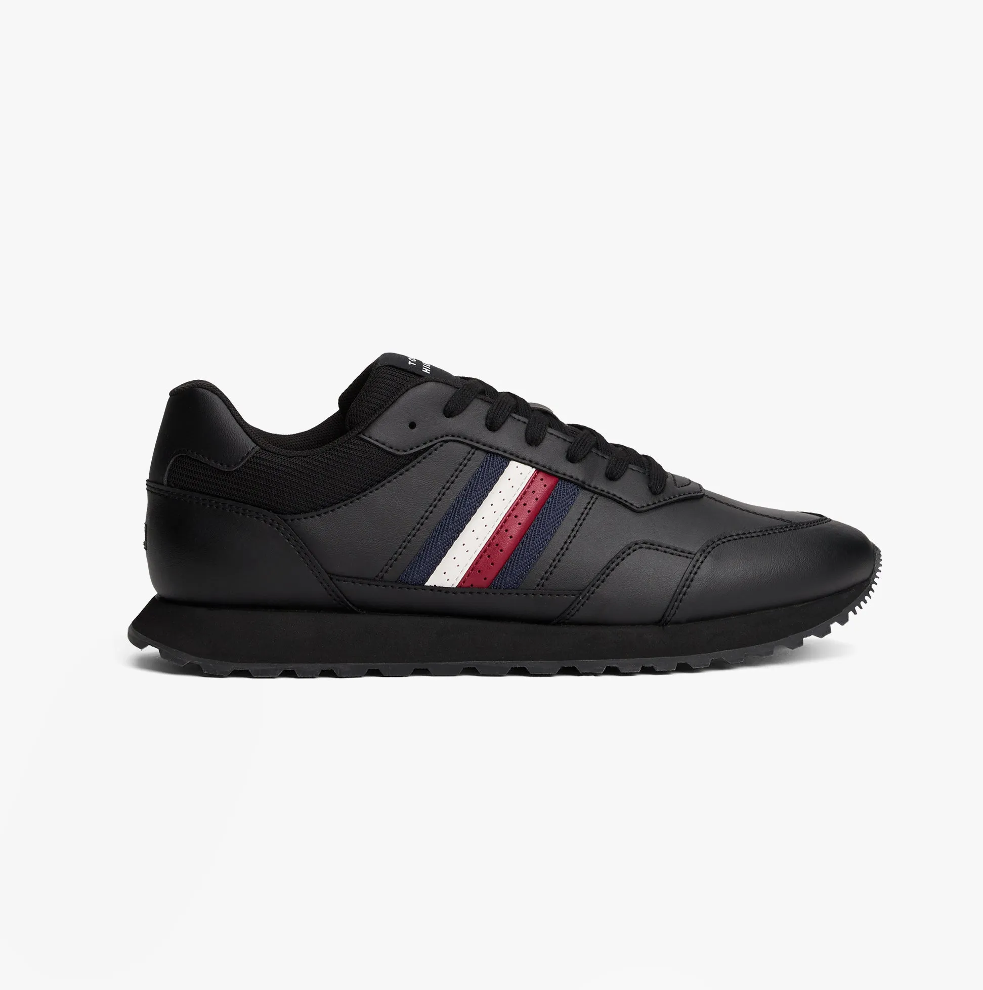 Tommy Hilfiger NEW RUNNER EVA LTH S Mens Trainers Black sold by Shuperb