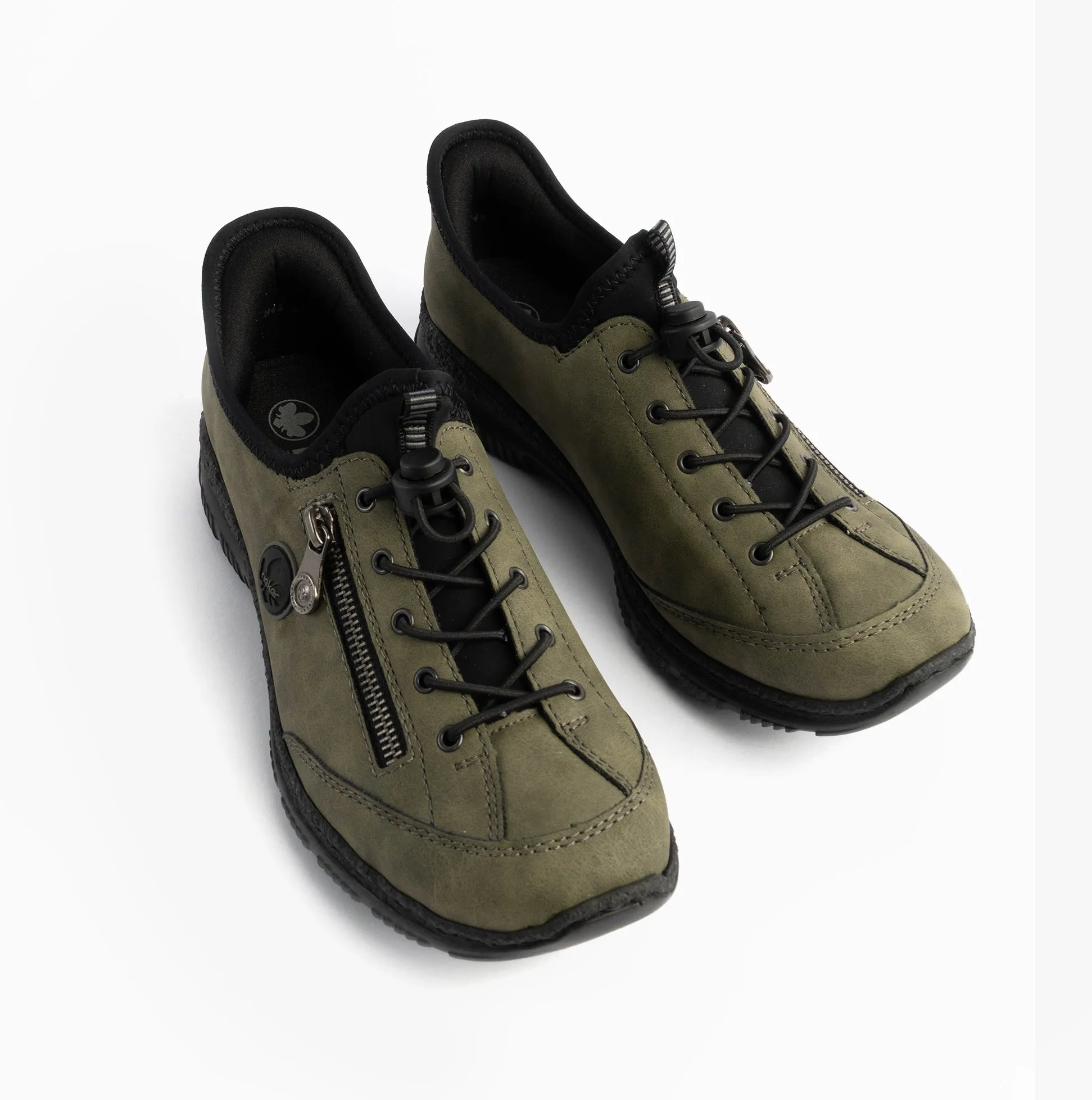 Rieker N3267-54 Nikita Womens Bungee Lace Shoes Green sold by Shuperb product image thumbnail 2