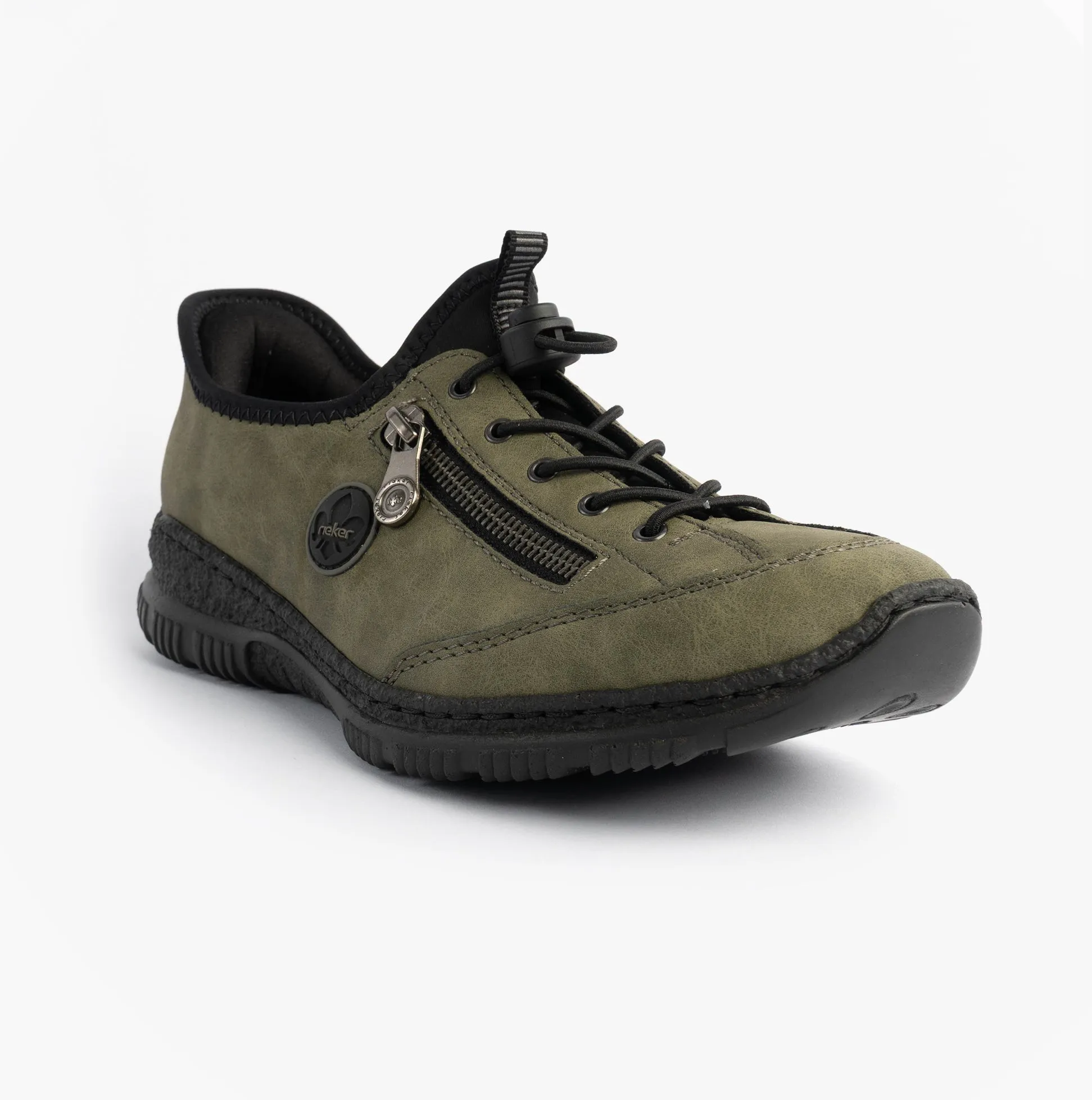 Rieker N3267-54 Nikita Womens Bungee Lace Shoes Green sold by Shuperb product image thumbnail 4
