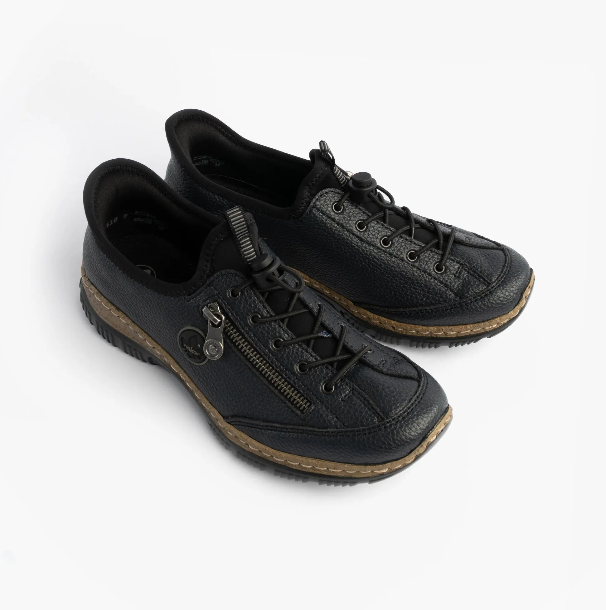 Rieker N3267-54 Nikita Womens Bungee Lace Shoes Blue sold by Shuperb product image thumbnail 2