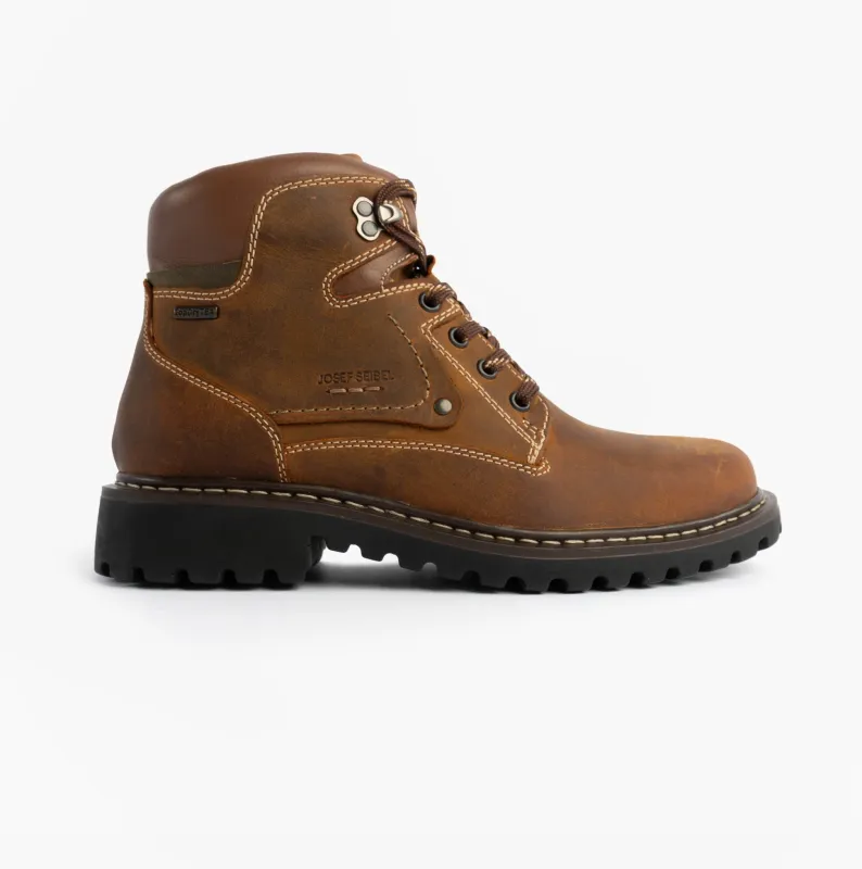 Josef Seibel CHANCE 51 Mens Boots Castagne Kombi Brown made by Josef Seibel
