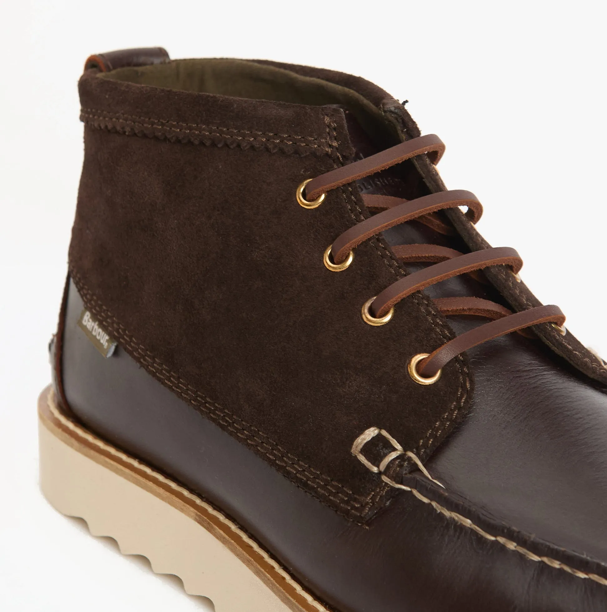 Barbour HADSTON Mens Chukka Boots Dark Brown sold by Shuperb product image thumbnail 2