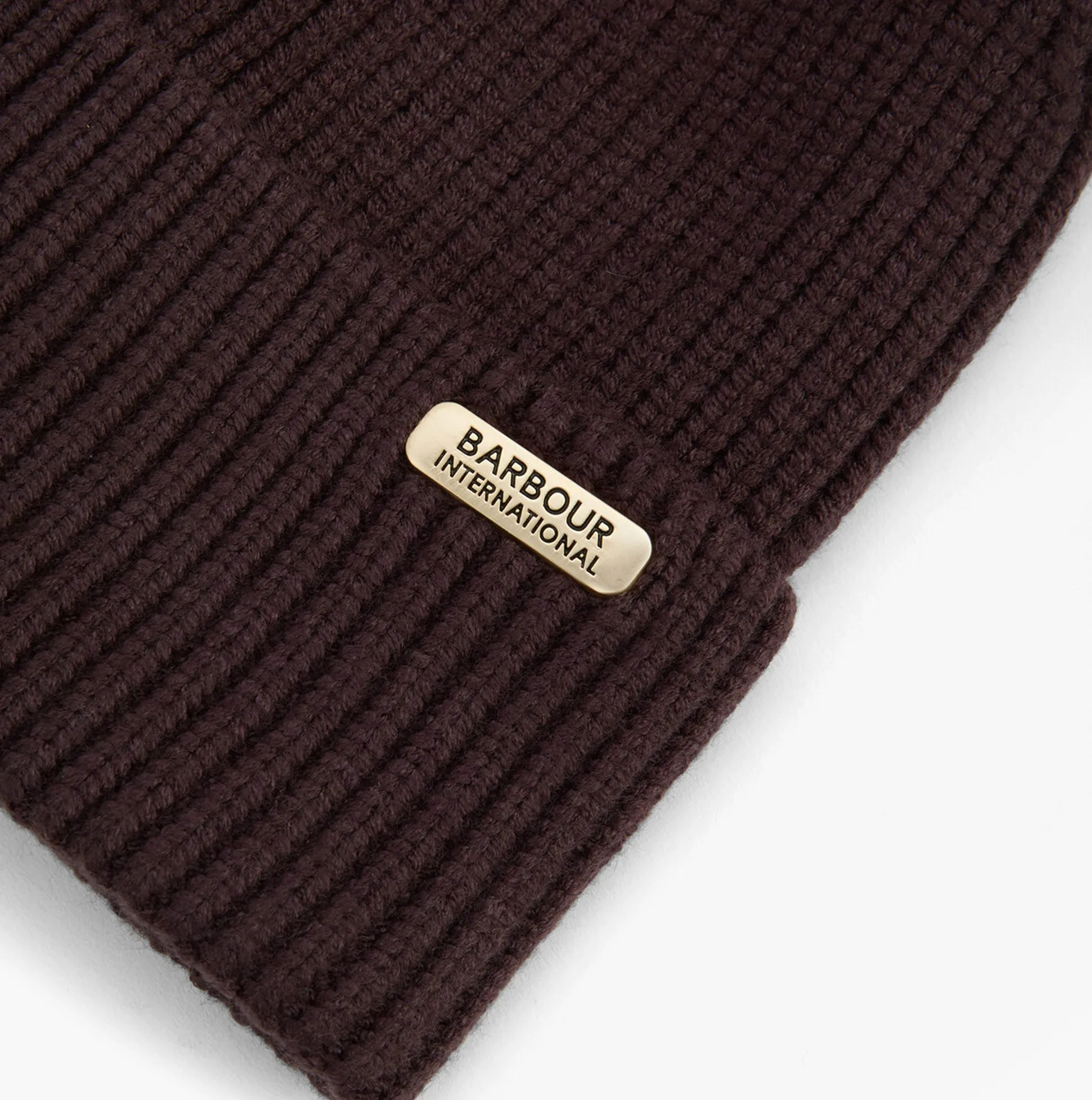 Barbour MALLORY POM Womens Beanie Chocolate sold by Shuperb product image thumbnail 3