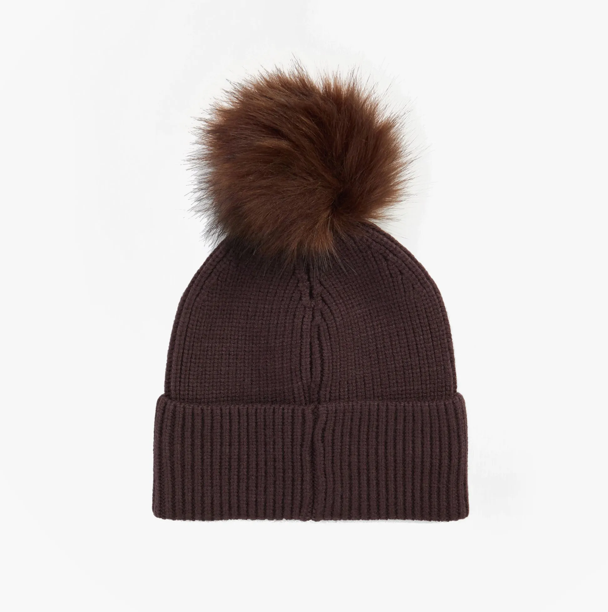 Barbour MALLORY POM Womens Beanie Chocolate sold by Shuperb product image thumbnail 2
