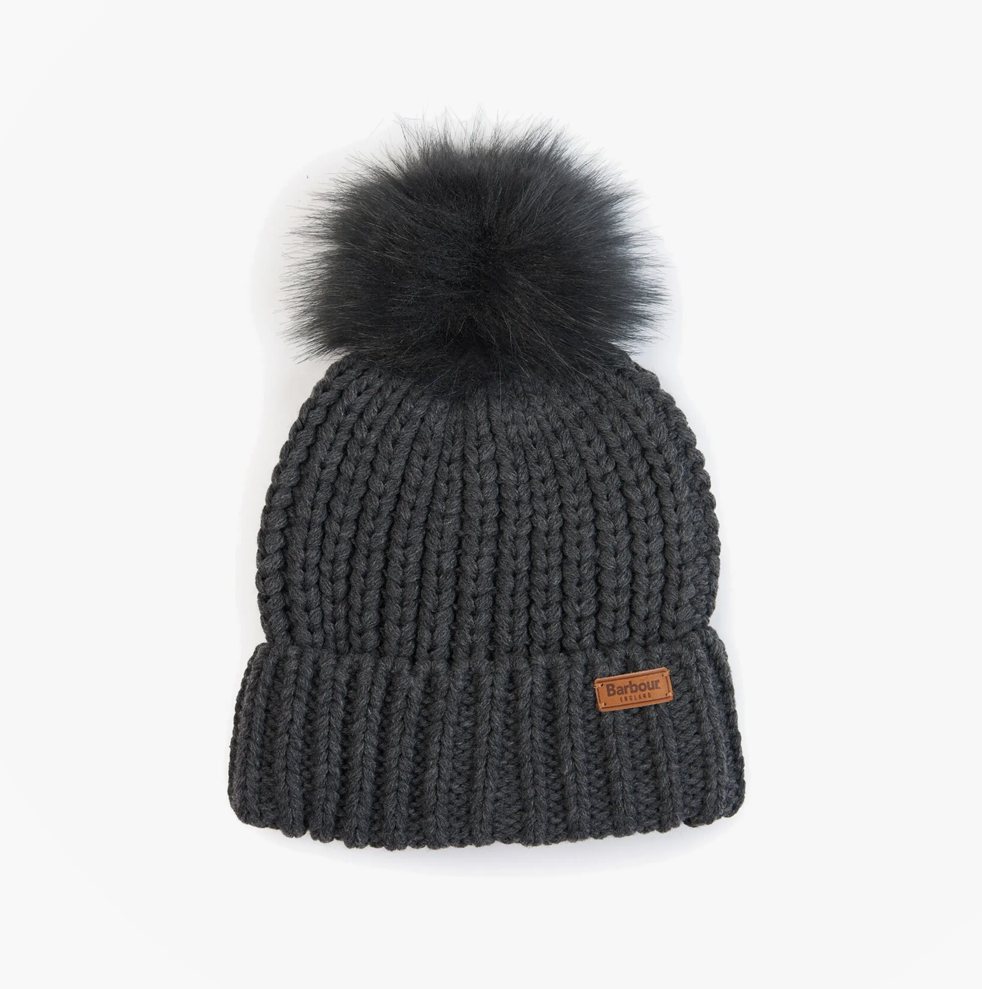 Barbour SALTBURN Womens Beanie Charcoal sold by Shuperb