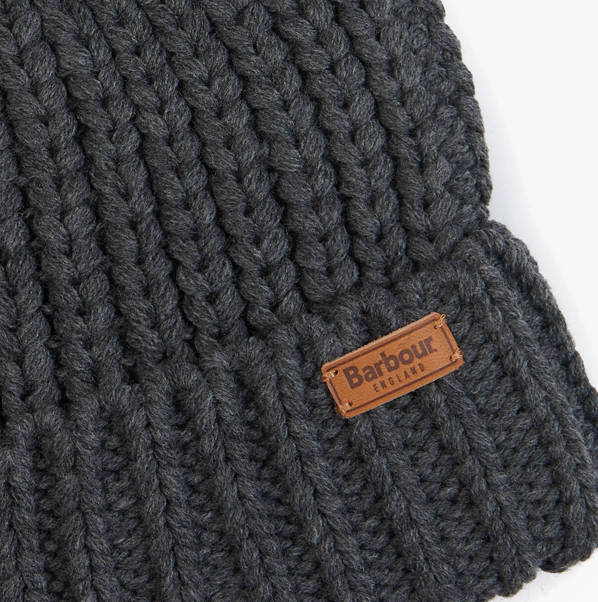 Barbour SALTBURN Womens Beanie Charcoal sold by Shuperb product image thumbnail 2