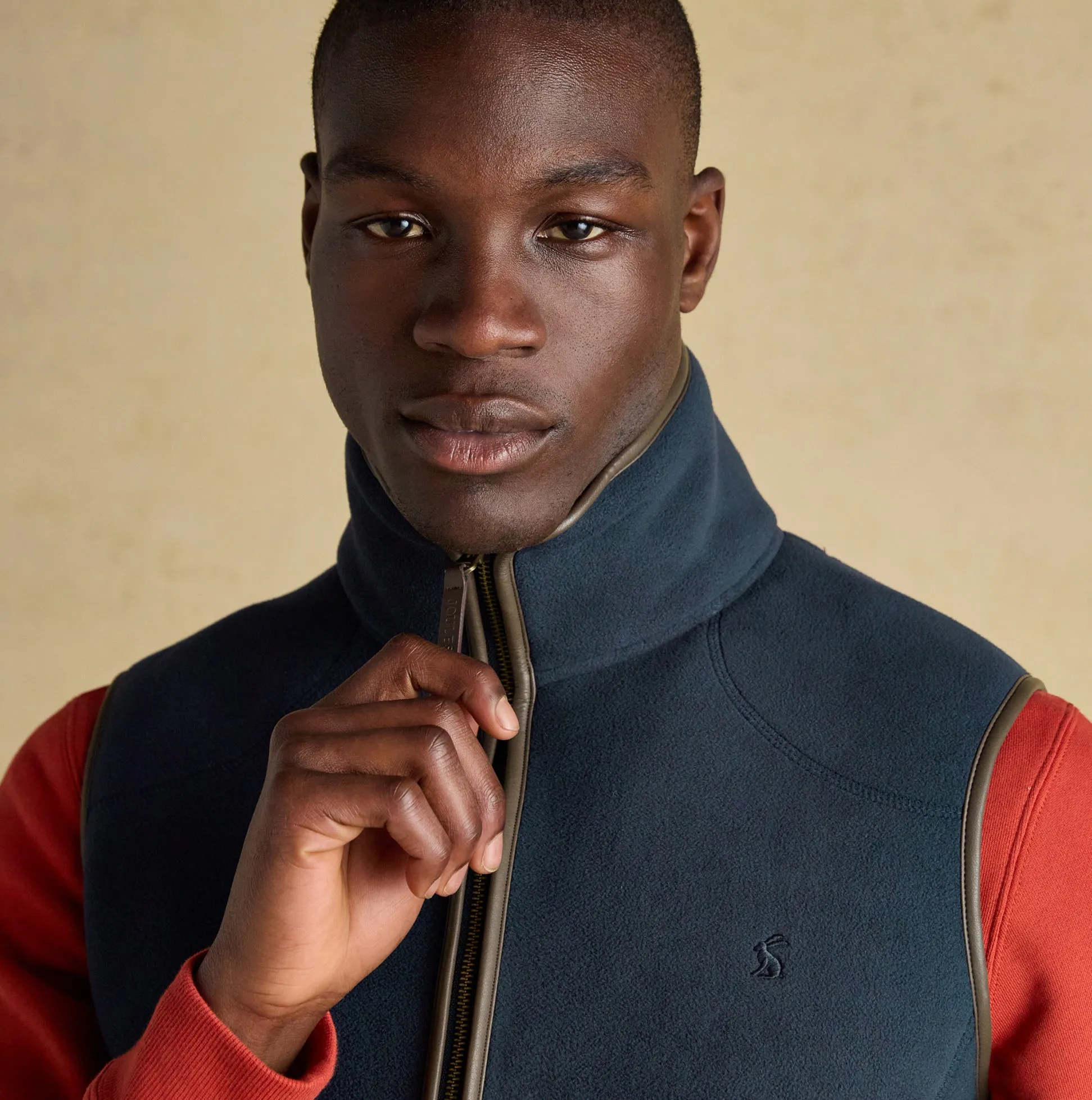 Joules HERITAGE FLEECE Mens Gilet Navy sold by Shuperb product image thumbnail 4