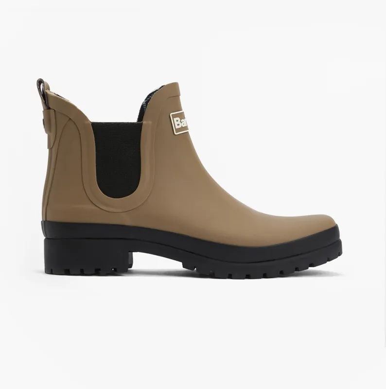 Barbour MALLOW Womens Chelsea Wellies Military Brown/Black sold by Shuperb