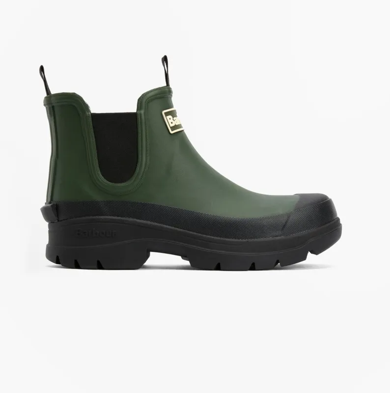 Barbour NIMBUS Womens Chelsea Wellies Olive/Black sold by Shuperb