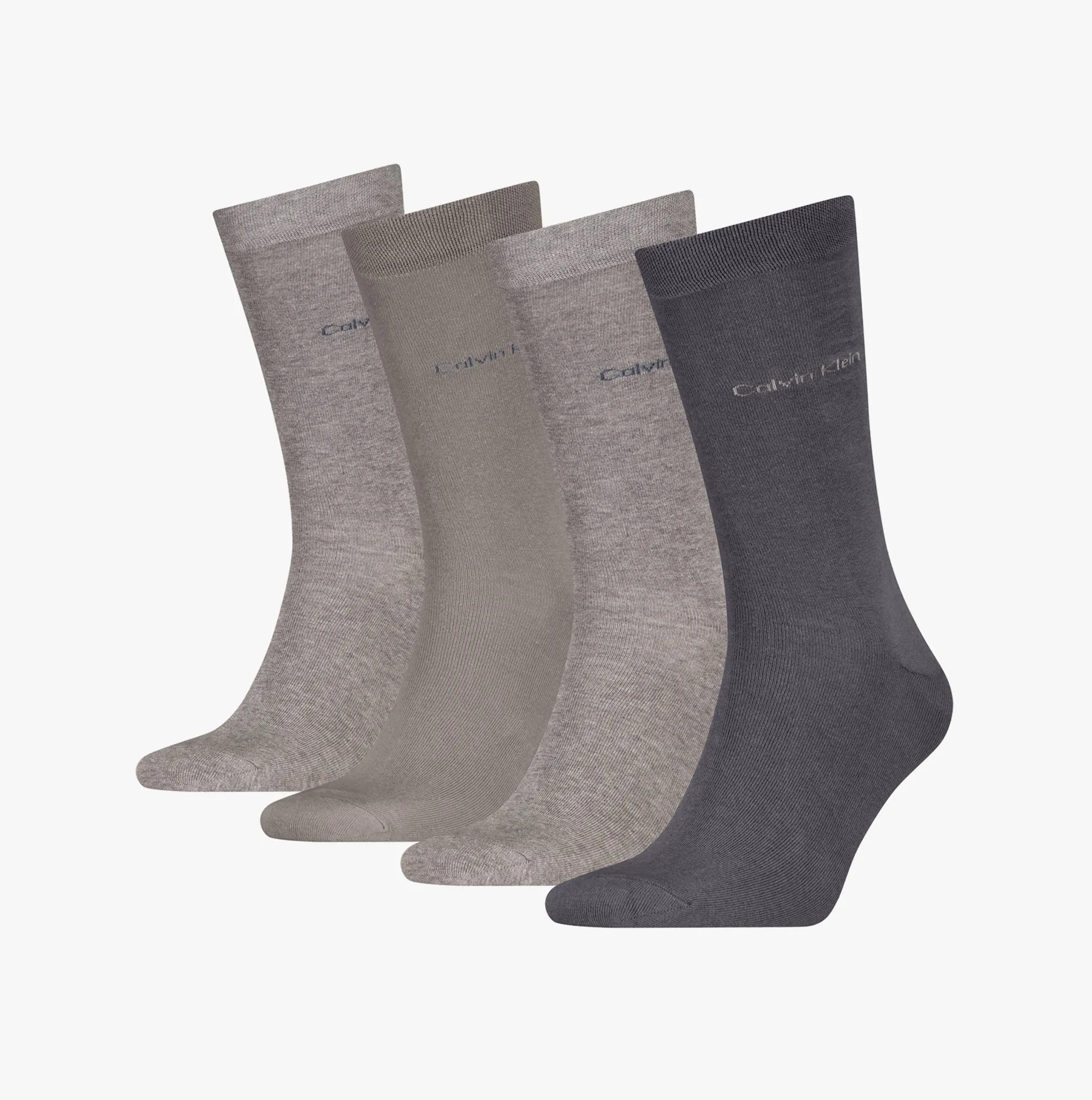 Calvin Klein 4 Pack Giftbox Classic Mens Socks Grey Combo sold by Shuperb