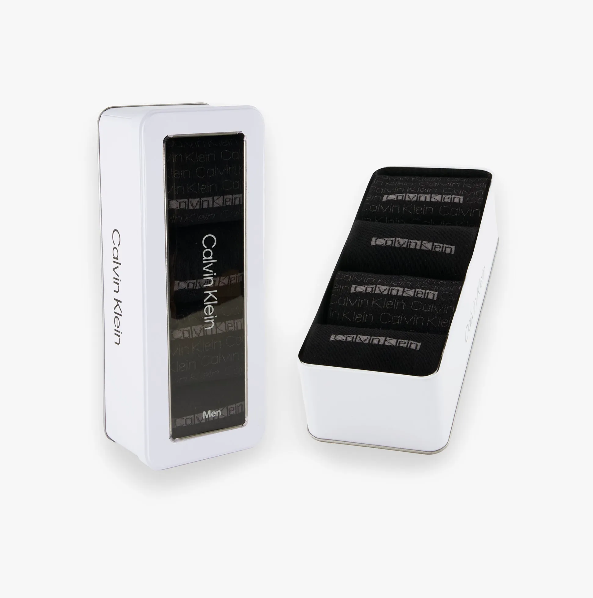 Calvin Klein 4 Pack Giftbox AOP Mens Socks Black sold by Shuperb product image thumbnail 2