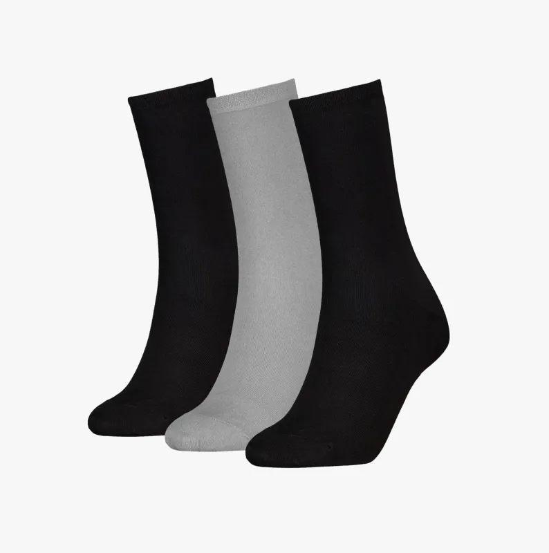 Calvin Klein 3 Pack Giftbox Lurex Womens Socks Black sold by Shuperb