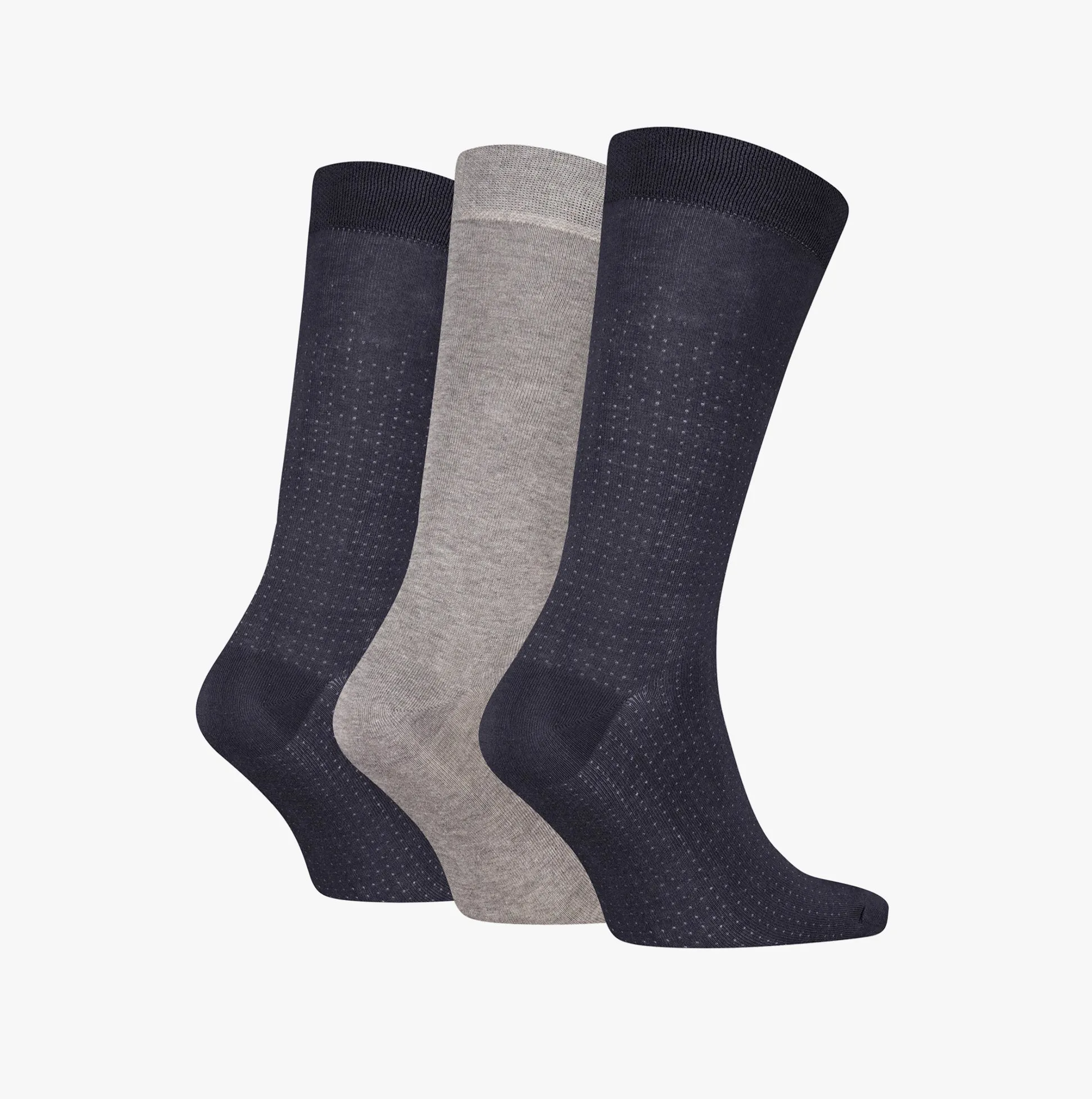 Calvin Klein 3 Pack Giftbox Dropknee Mens Socks Grey Combo sold by Shuperb product image thumbnail 3