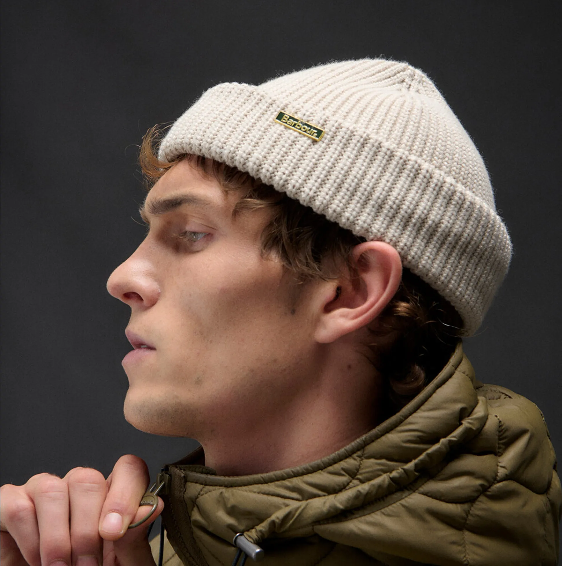 Barbour MOSELY Mens Beanie Mist sold by Shuperb product image thumbnail 2