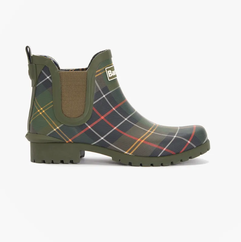Barbour WILTON Womens Ankle Wellington Boots Classic Tartan sold by Shuperb