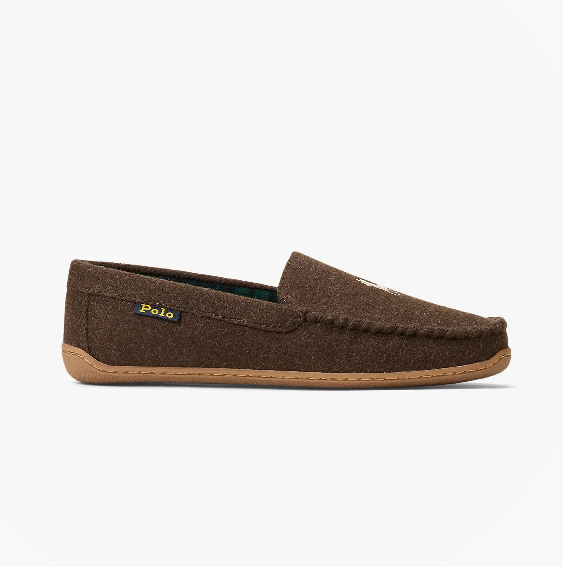 Polo Ralph Lauren BRENAN WOOL Mens Dress Shoe Slippers Brown/Cream sold by Shuperb