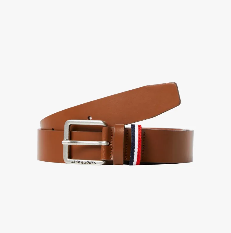 Jack & Jones ESPO Mens Belt Cognac sold by Shuperb
