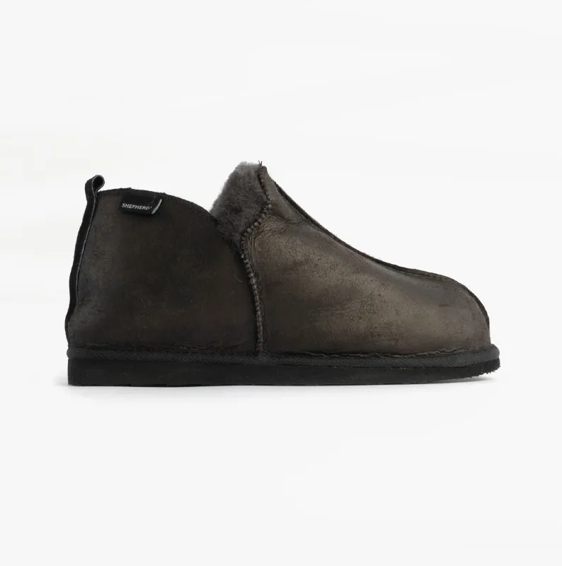 Shepherd ANNIE Womens Slippers Matt Black sold by Shuperb