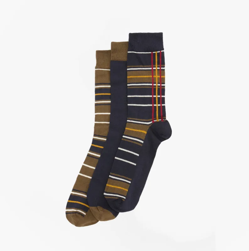 Barbour TARTAN SOCKS Mens 3 Pack Gift Box Classic Tartan sold by Shuperb