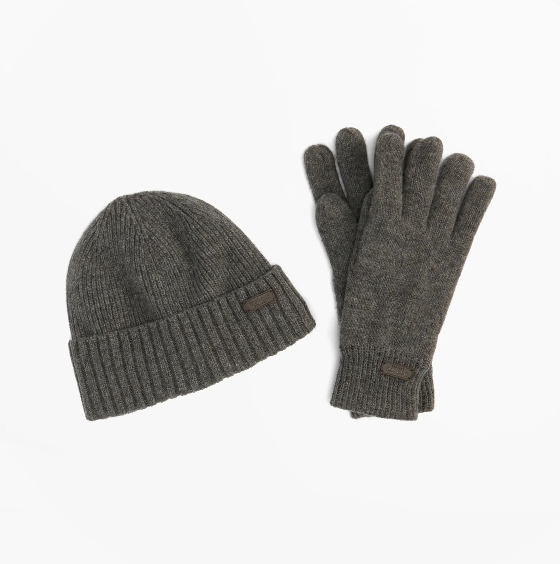 Barbour CARLTON BEANIE & GLOVES Mens Gift Set Grey sold by Shuperb