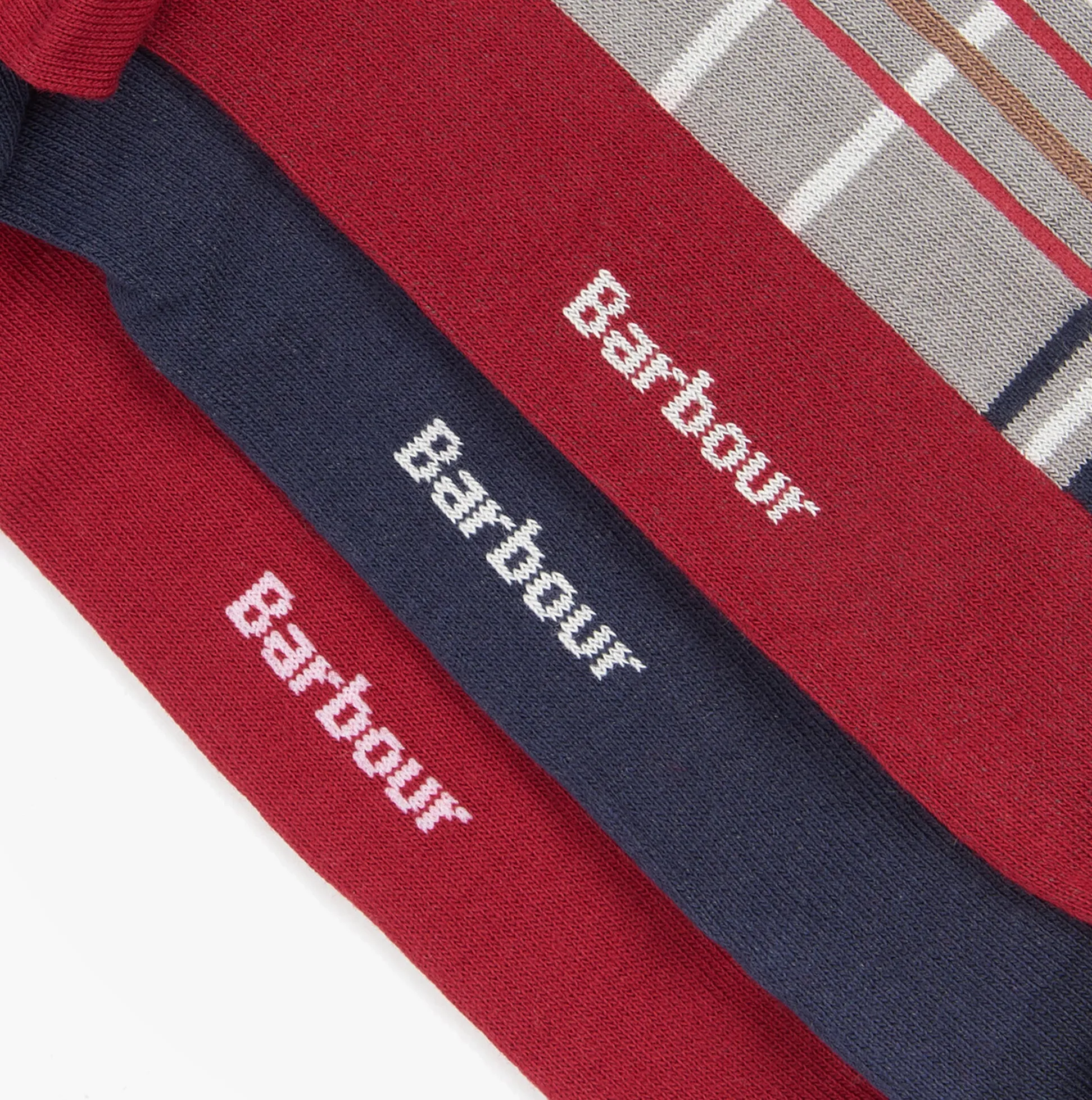 Barbour TARTAN SOCKS Mens 3 Pack Gift Box Blue Granite sold by Shuperb product image thumbnail 3