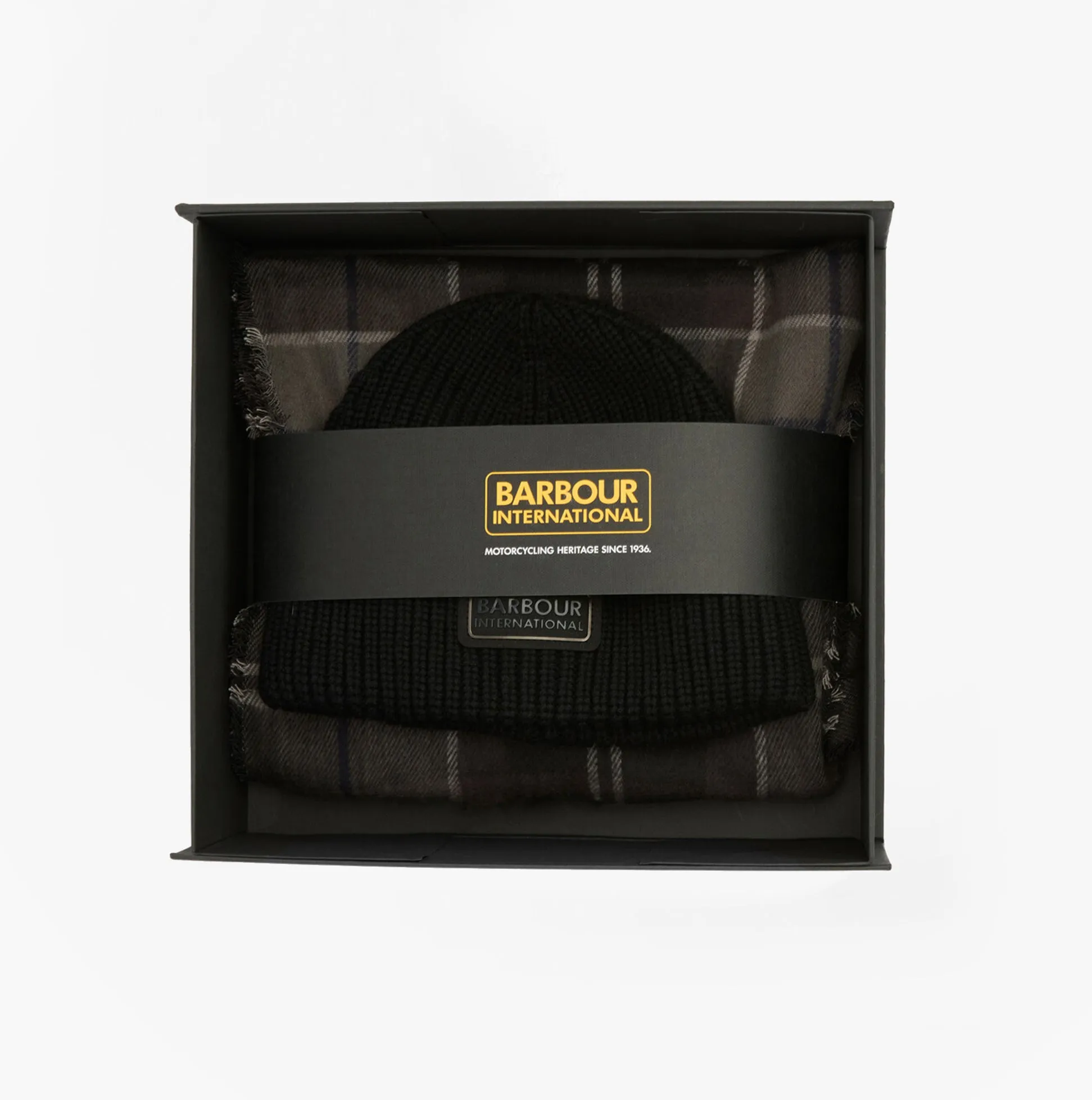 Barbour SWEEPER BEANIE AND SCARF Mens Gift Set Black sold by Shuperb product image thumbnail 2