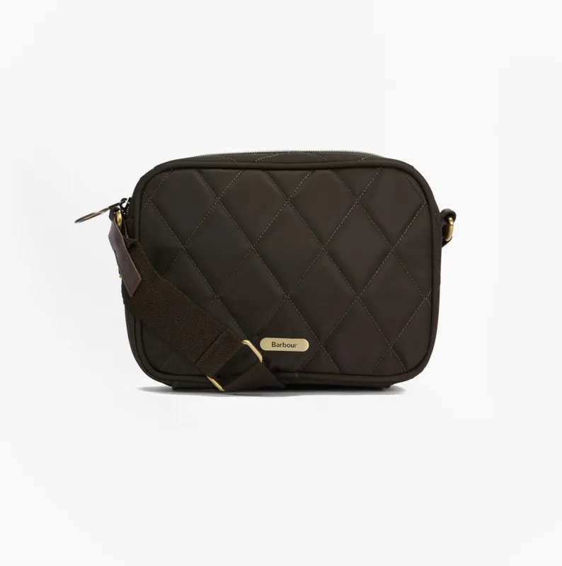 Barbour QUILTED Crossbody Bag Womens Olive sold by Shuperb