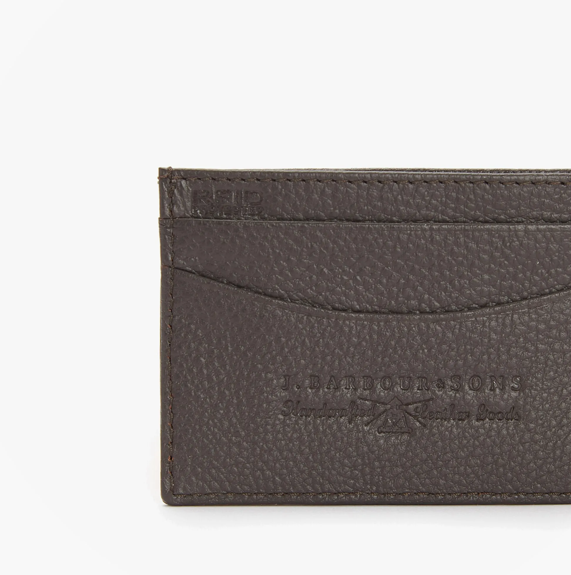 Barbour AMBLE LEATHER Mens Card Holder Dark Brown sold by Shuperb product image thumbnail 4